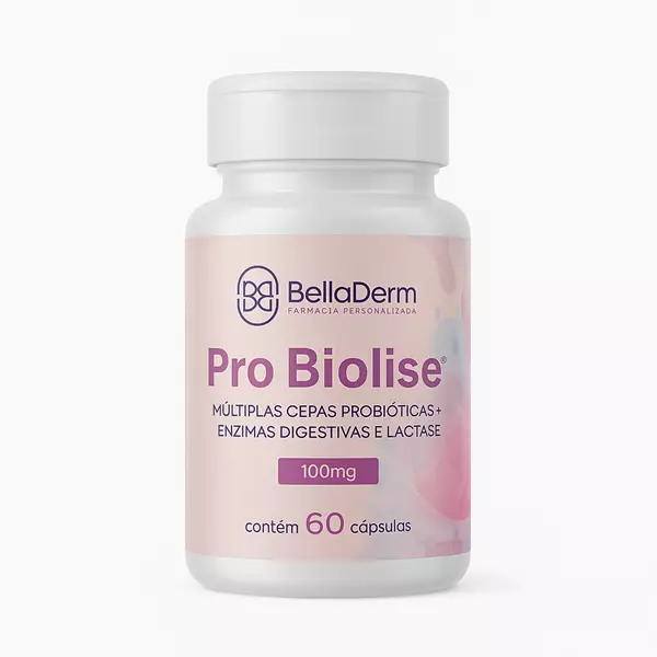 Pro Biolise Múltiplas cepas probióticos + Enzimas Digestivas e Lactose Pro Biolise Múltiplas cepas probióticos + Enzimas Digestivas e Lactose